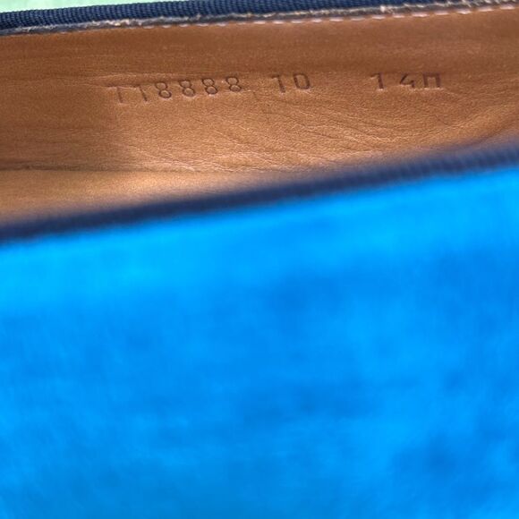 Men’s Gucci horse bit velvet loafers size 10 made in Italy - Picture 9 of 10